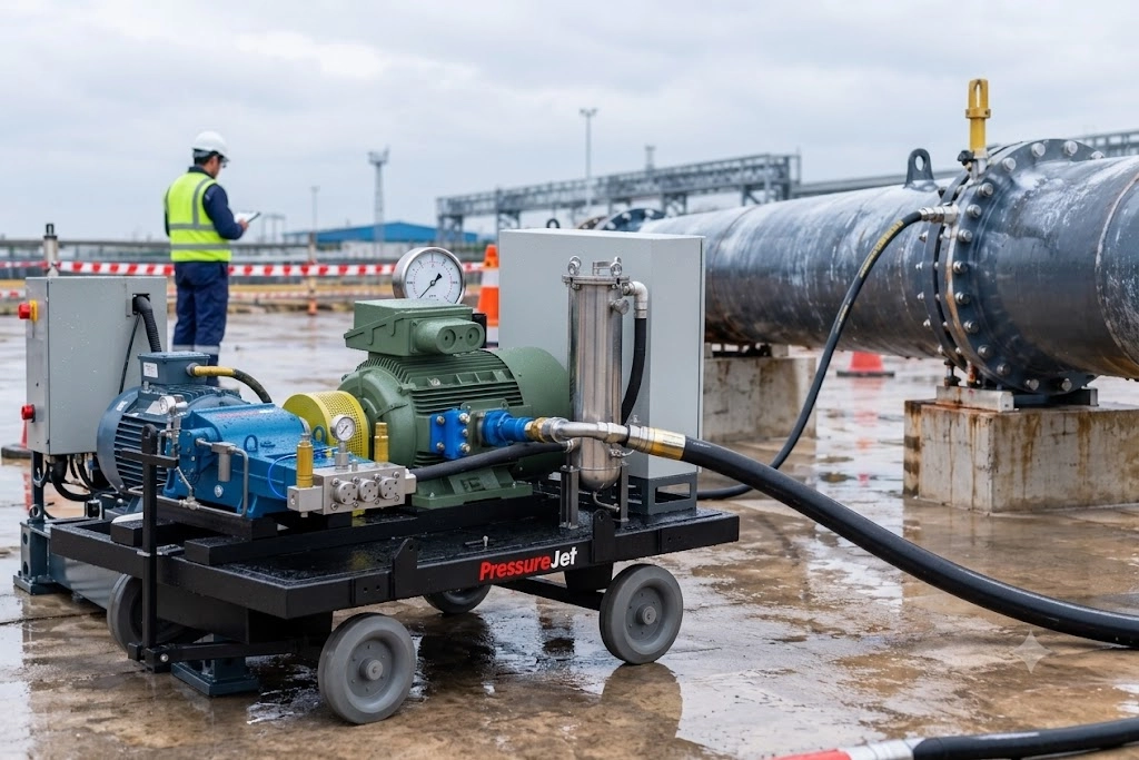 Industrial Pipeline Hydrostatic Pressure Testing High pressure pump for pipeline hydrostatic testing