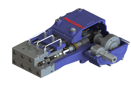 EAC Series High Pressure Plunger Cross Sectional View | PressureJet