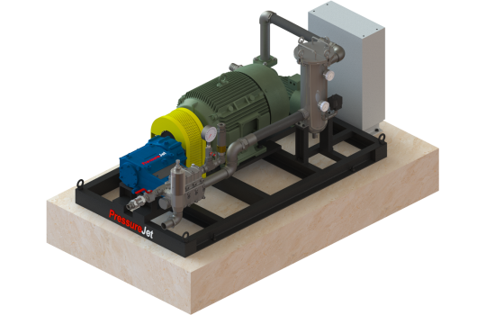 EAA Series Skid Mounted Custom System | PressureJet