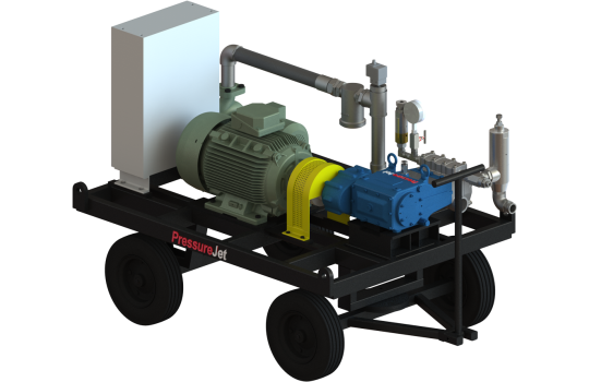 Tank Cleaning System | EAA Series Trolley Mounted Custom System | PressureJet