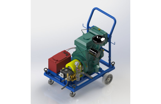 Industrial High Pressure Cleaner | HW Series Engine Driven | PressureJet