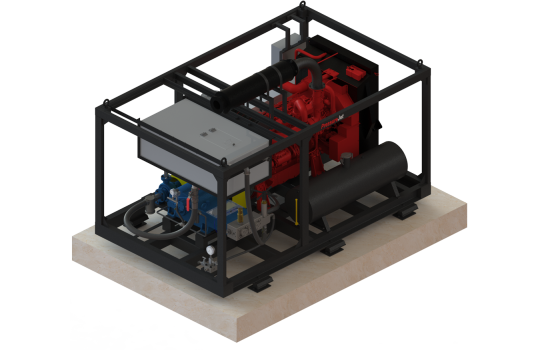 High Pressure Hydro Testing Machine | KDD Series Diesel Engine Driven Custom System | PressureJet