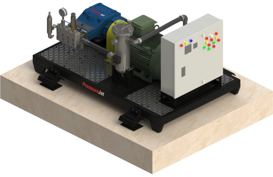 VA Series Skid Mounted Custom System | PressureJet