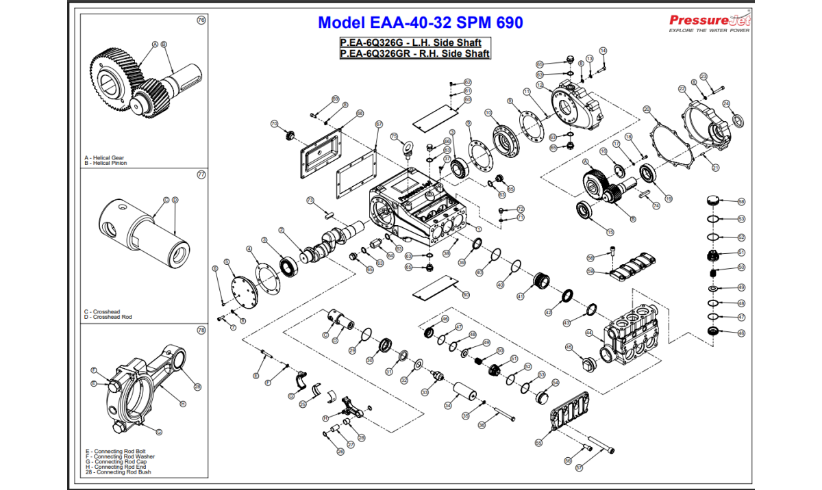 EAA-40-32 Exploded View | PressureJet