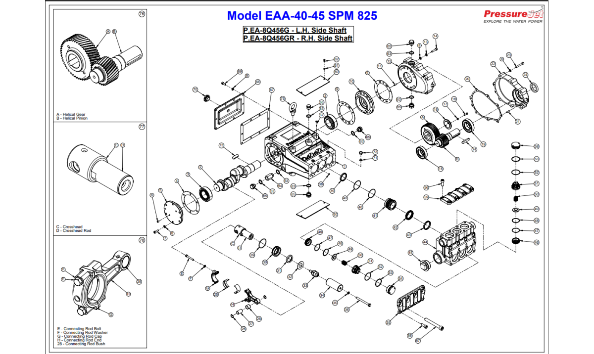 EAA-40-45 Exploded View | PressureJet