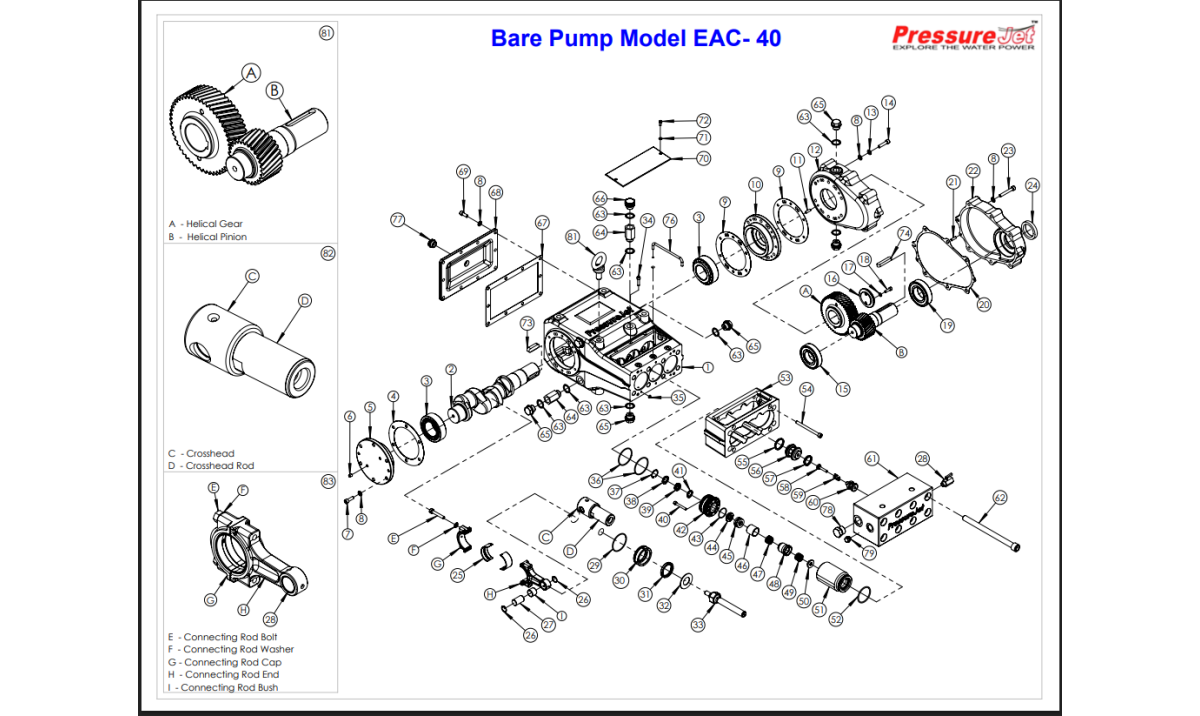 EAC-40-14 Exploded View | PressureJet