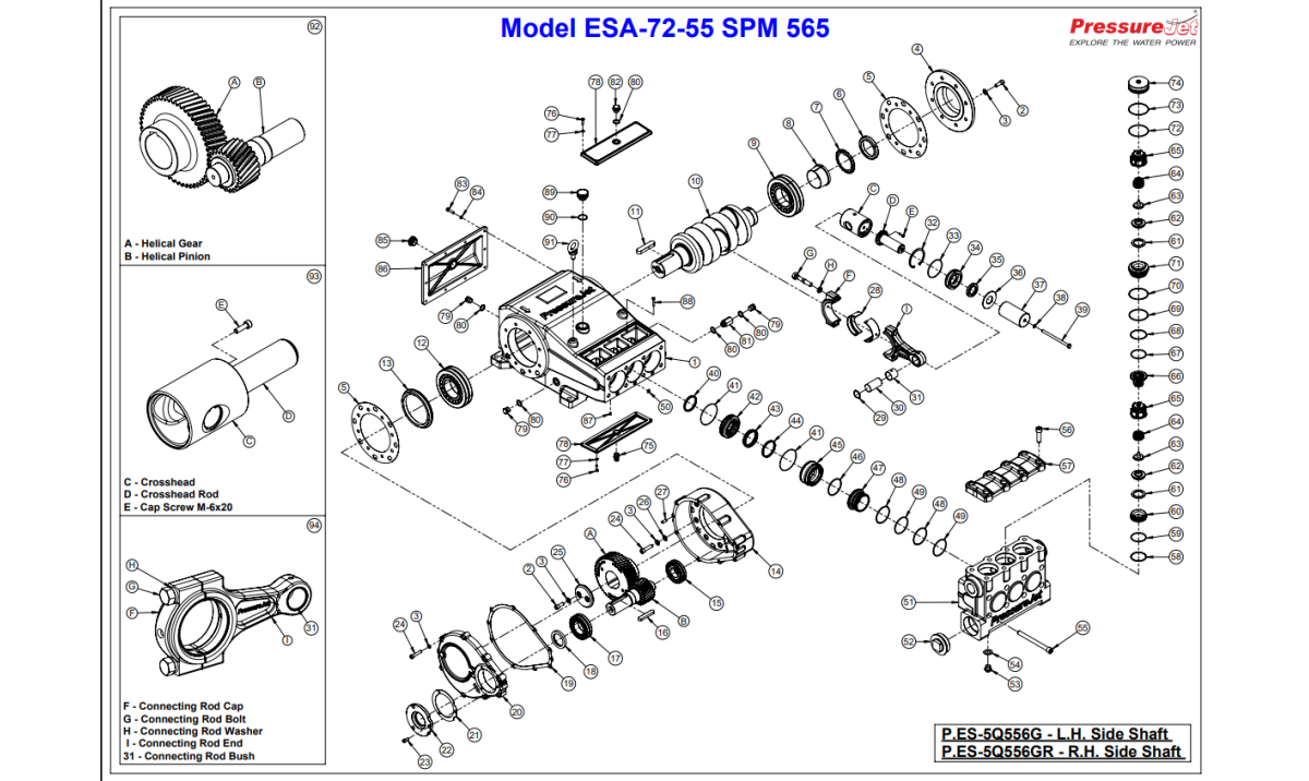 ESA-72-55 Exploded View