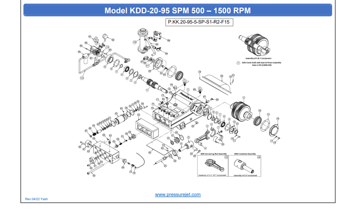 KDD-20-95 Exploded View | PressureJet