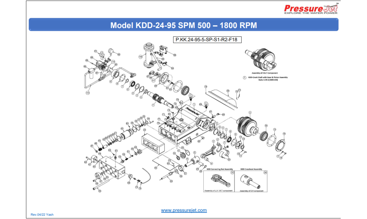 KDD-24-95 Exploded View | PressureJet