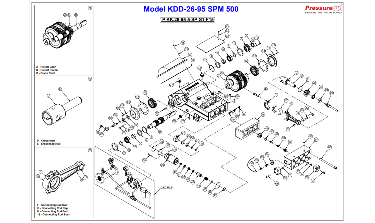 KDD -26-95 Exploded View | PressureJet