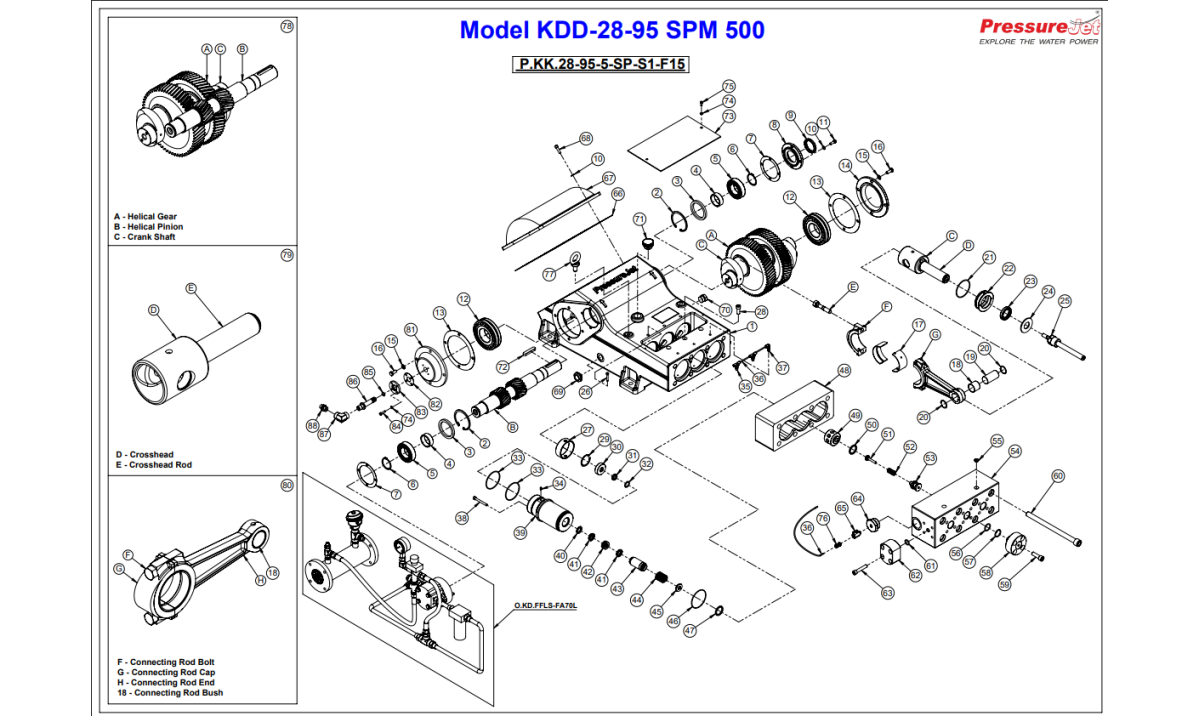 KDD-28-95 Exploded View | PressureJet