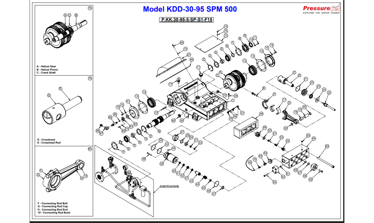 KDD-30-95 Exploded View | PressureJet