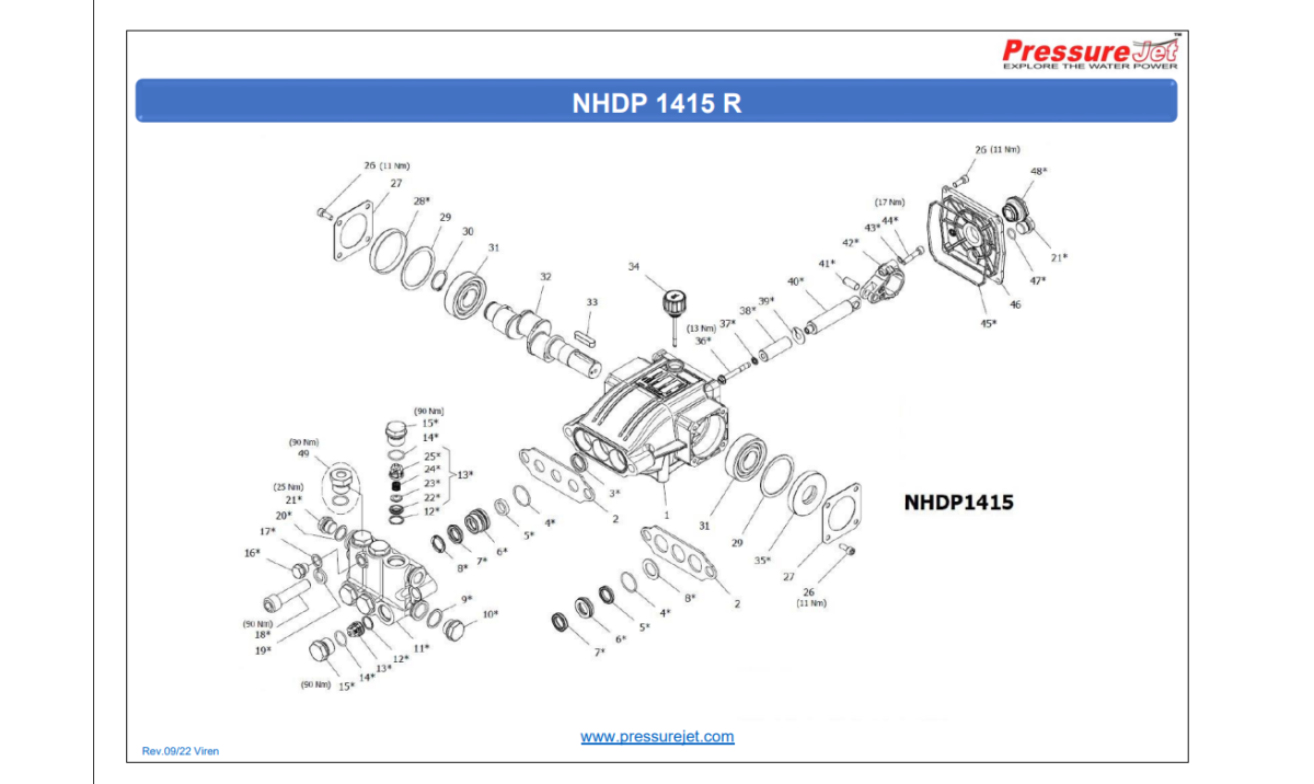 NHDP - 1415 Exploded View | PressureJet