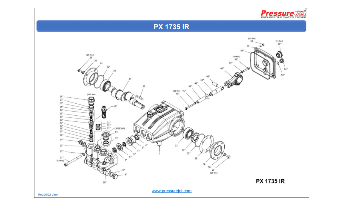 PX - 1735 Exploded View | PressureJet