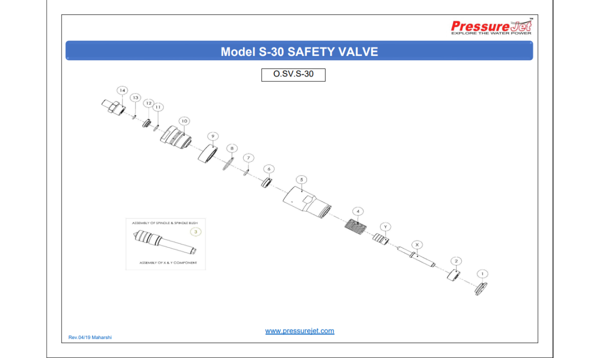 S-30 Exploded View | PressureJet