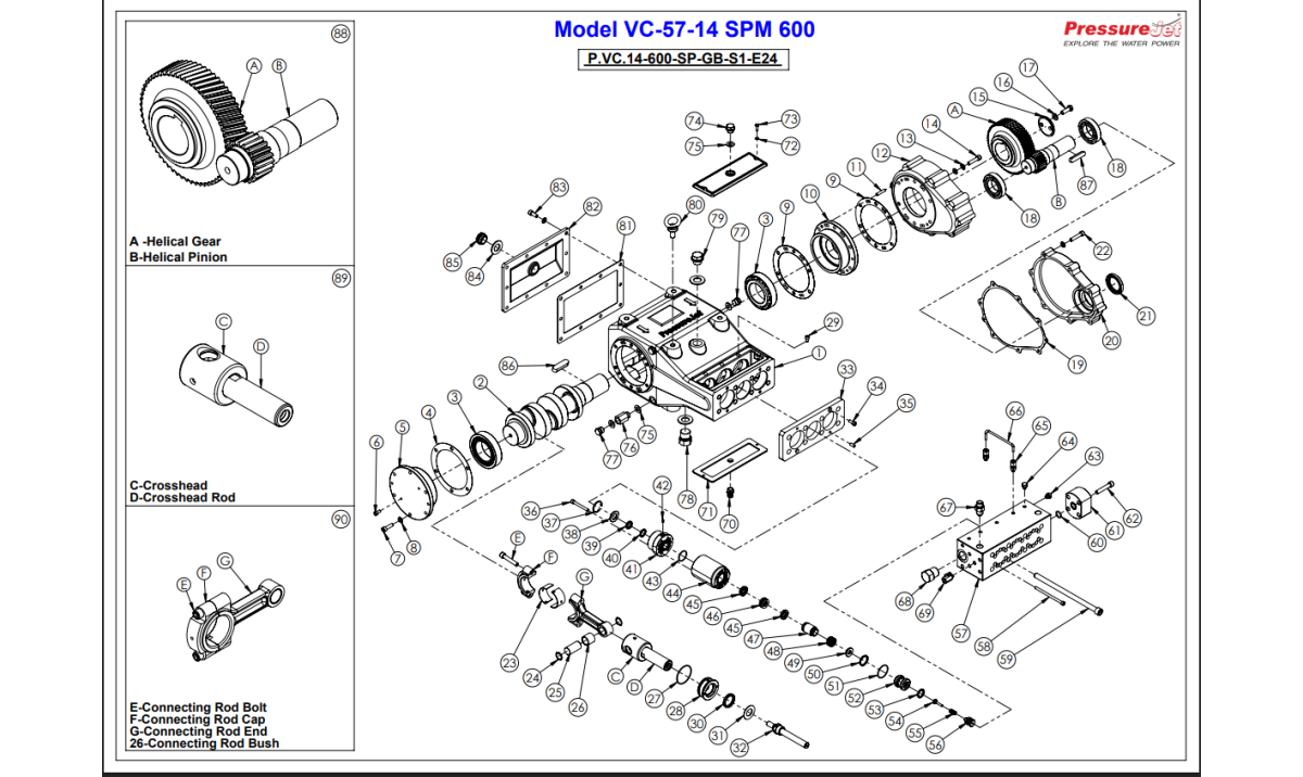 VC-57-14 Exploded View | PressureJet