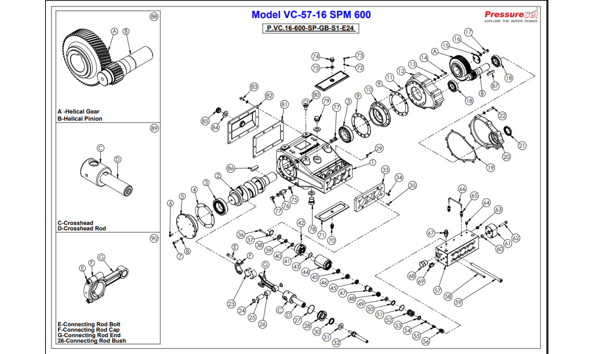 VC-57-16 Exploded View | PressureJet